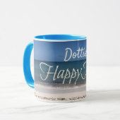 パーソナライズな"私の幸せな場所"のマグ マグカップ (正面左)