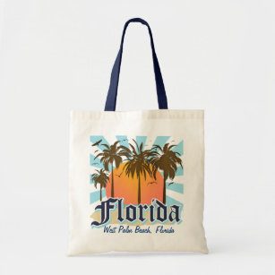 パーソナライズな(都市かビーチ)フロリダ トートバッグ