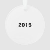 パーソナライズな"Emojis"のクリスマスのオーナメント オーナメント (裏面)