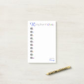 パーソナライズな"RElephant"の創造的なアイディア象 ポストイット (デスク上)