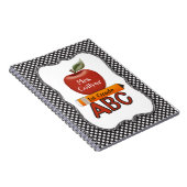 パーソナライズなAppleの赤い先生のジャーナル ノートブック (右側)