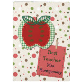 パーソナライズなApple最も最高のな先生 クリップボード (裏面)