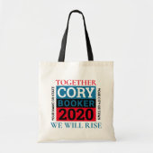 パーソナライズなCoryのブッカー2020の投票私達は立上がります トートバッグ (正面)