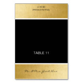 パーソナライズなDIYの結婚式の名前のテーブルの座席表 テーブルナンバー (正面)