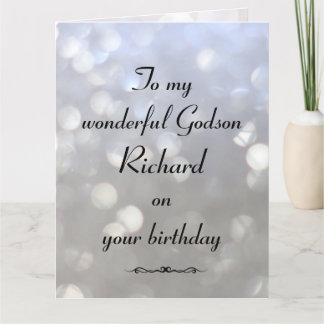 パーソナライズなGodsonの誕生日 カード