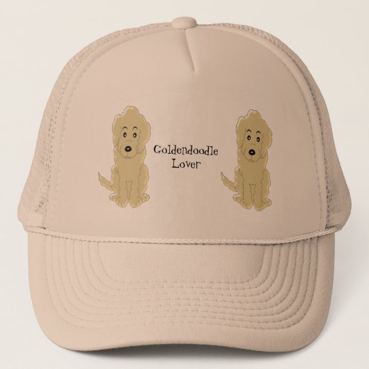 パーソナライズなGoldendoodle犬のデザイン キャップ (正面)