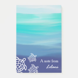パーソナライズなHonuのウミガメの海のビーチ ポストイット