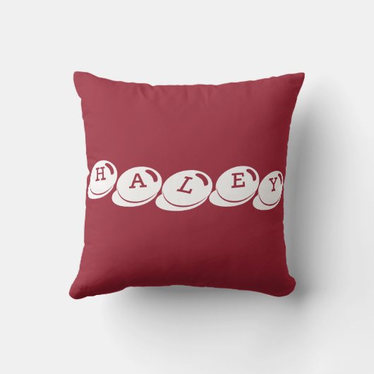 パーソナライズなI愛より多くの枕(名前を加えて下さい) クッション (裏面)