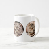 パーソナライズなInstagramカスタムなペット円形の写真 コーヒーマグカップ (正面右)