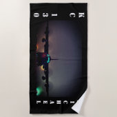 パーソナライズなKC-130ターボプロップ飛行機 ビーチタオル (正面)