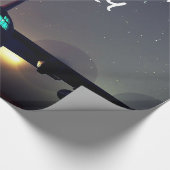 パーソナライズなKC-130ターボプロップ飛行機 ラッピングペーパー (角)