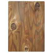 パーソナライズなKnotholesが付いている国木(のど) クリップボード (裏面)