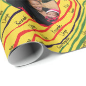 パーソナライズなKwanzaaの休日の写真 ラッピングペーパー (ロールコーナー)