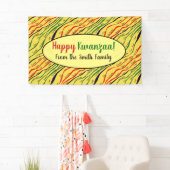 パーソナライズなKwanzaaの休日 横断幕 (インサイチュ)