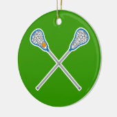 パーソナライズなLaのCrosseのチームオーナメントのギフト セラミックオーナメント (左)