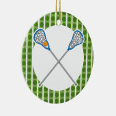 パーソナライズなLaのCrosseのチームオーナメントのギフト セラミックオーナメント (右)