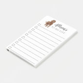 パーソナライズなLabradoodle犬リストをするため ポストイット (アングル)