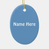 パーソナライズなMartzkinセントルシア日のオーナメント セラミックオーナメント (裏面)