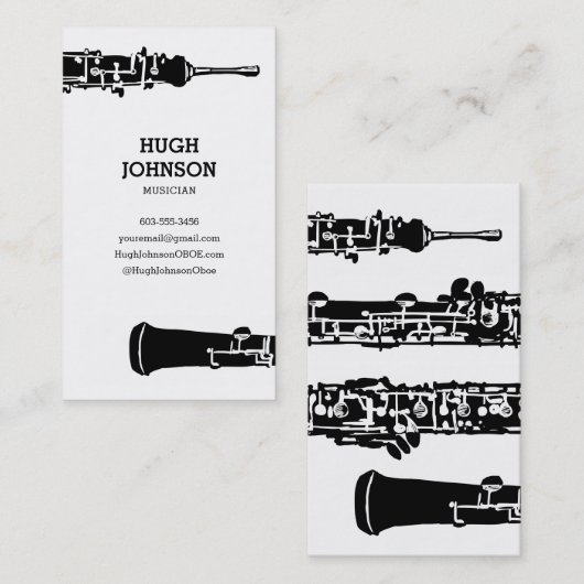 パーソナライズなOboeの名刺 名刺 (正面/裏面)