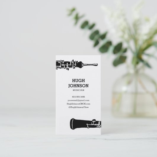 パーソナライズなOboeの名刺 名刺 (スタンド正面)