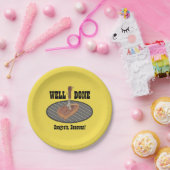 パーソナライズなPunny "健康なできていた" BBQのステーキのプレート ペーパープレート (パーティー)