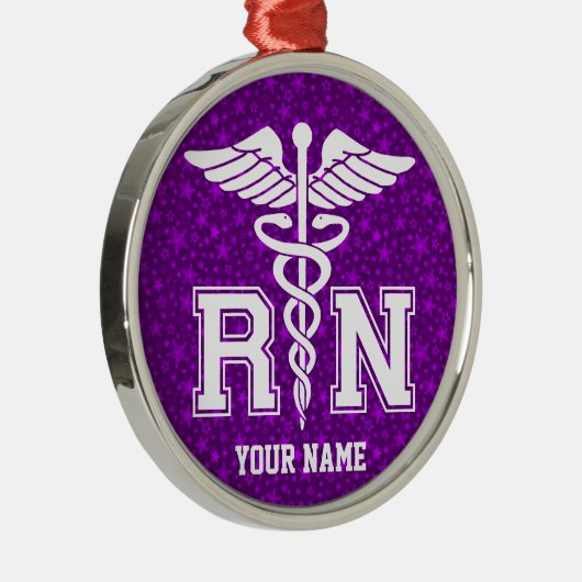 パーソナライズなRN メタルオーナメント (右)