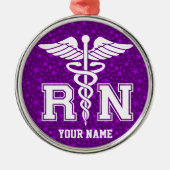 パーソナライズなRN メタルオーナメント (正面)