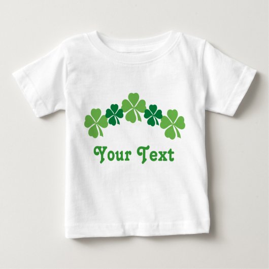 パーソナライズなSt patricks dayのベビーのティー ベビーTシャツ (正面)