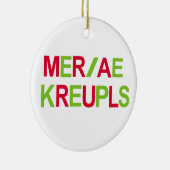 パーソナライズなStenoの法廷記者 セラミックオーナメント (右)