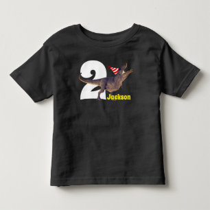 パーソナライズなTレックスの誕生会 トドラーTシャツ