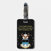 パーソナライズなUSAFAの荷物のラベル ラゲッジタグ (裏面縦)