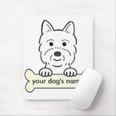 パーソナライズなWestie マウスパッド (マウス)