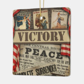 パーソナライズなWWIIの勝利のオーナメント セラミックオーナメント (左)
