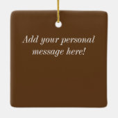 パーソナライズなWWIIの勝利のオーナメント セラミックオーナメント (裏面)