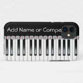 パーソナライズのきらきら光るなピアノI電話5箱 Case-Mate iPhoneケース (裏面(横))