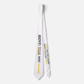 パーソナライズの結び付け私のリーダーが失敗しない ネクタイ (正面)