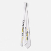 パーソナライズの結び付け私のリーダーが失敗しない ネクタイ (裏面)