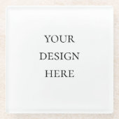 パーソナライズまたはカスタマイズ ガラスコースター (正面)