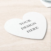 パーソナライズまたはカスタマイズ ペーパーコースター (アングル)