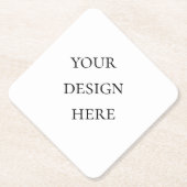 パーソナライズまたはカスタマイズ ペーパーコースター (正面)