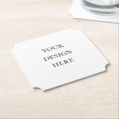 パーソナライズまたはカスタマイズ ペーパーコースター (アングル)