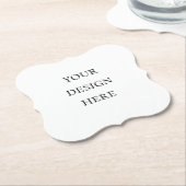 パーソナライズまたはカスタマイズ ペーパーコースター (アングル)