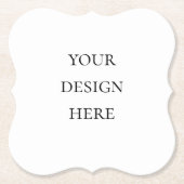 パーソナライズまたはカスタマイズ ペーパーコースター (正面)