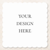 パーソナライズまたはカスタマイズ ペーパーコースター (正面)