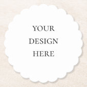 パーソナライズまたはカスタマイズ ペーパーコースター (正面)