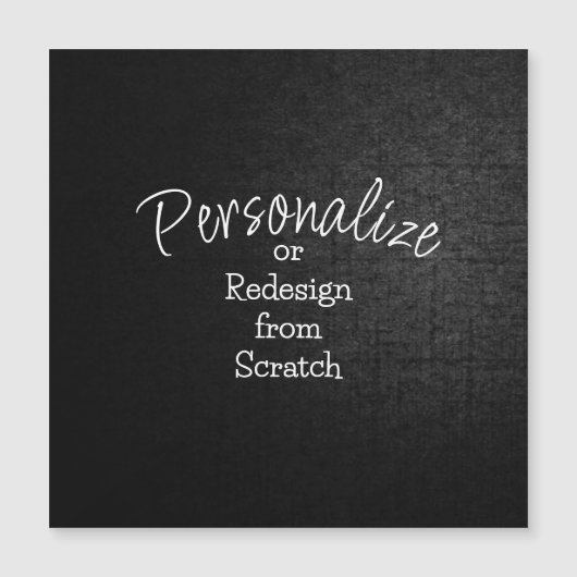 パーソナライズまたはゼロから作成 – 磁気カード (正面)