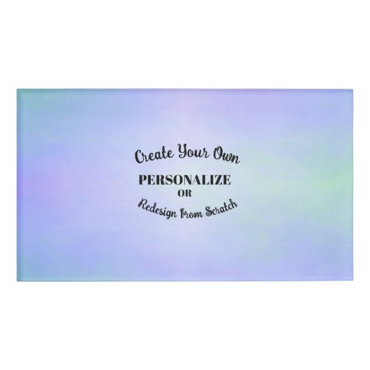 パーソナライズまたはゼロから再設計 –  名札 (正面)