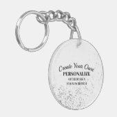 パーソナライズまたは再設計 – 独自の作成 キーホルダー (正面左)