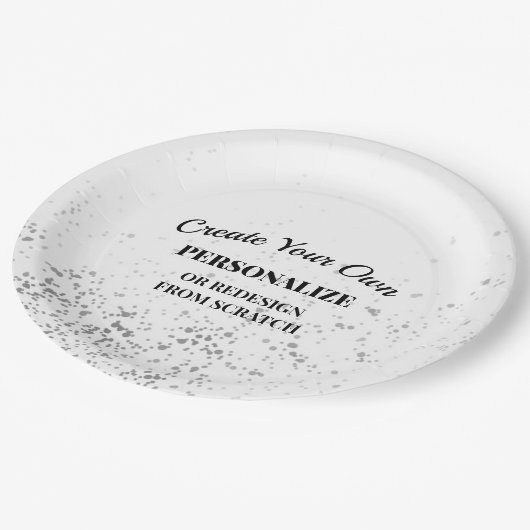 パーソナライズまたは再設計 – 独自の作成 ペーパープレート (アングル)