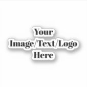 パーソナライズまカスタマイズたは空白のテンプレート シール (正面)